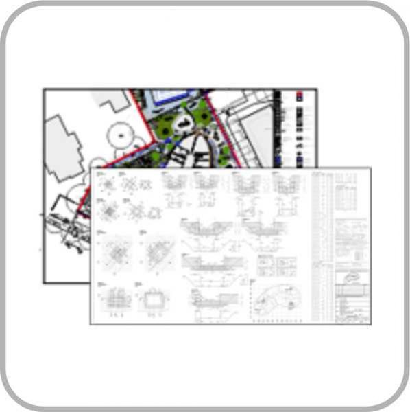 Bauzeichnungen / CAD   DIN-Formate - schwarz/weiß